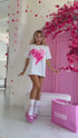 "Broken heart KX80" T-krekls - balts